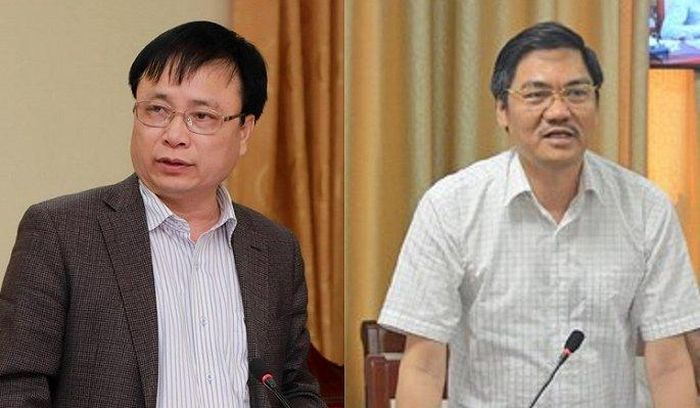 Hai tân Phó Chủ tịch UBND tỉnh Nghệ An Bùi Đình Long và Hoàng Nghĩa Hiếu.