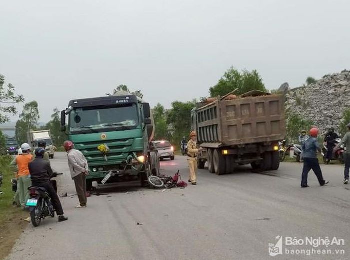 Hiện trường vụ tai nạn. Ảnh: Thanh Thủy