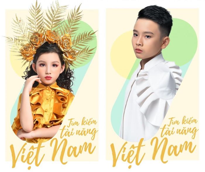 2 mẫu nhí đại diện cho cuộc thi.