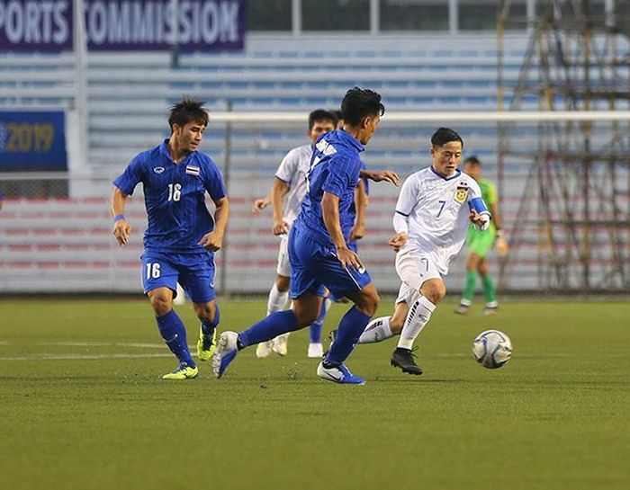 U22 Thái Lan đã phải rất vất vả mới có được chiến thắng trước U22 Lào.