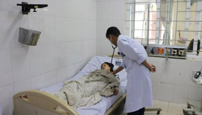 Bệnh nhân đang được điều trị tại Bệnh viện đa khoa Hà Tĩnh.