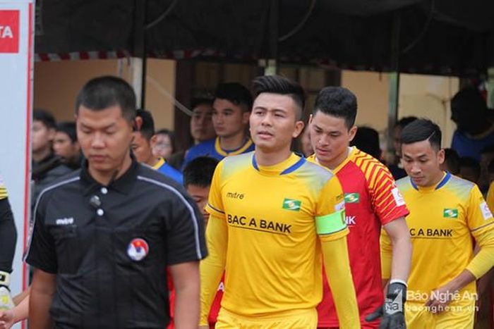 Phạm Mạnh Hùng trong màu áo SLNA. Ảnh tư liệu