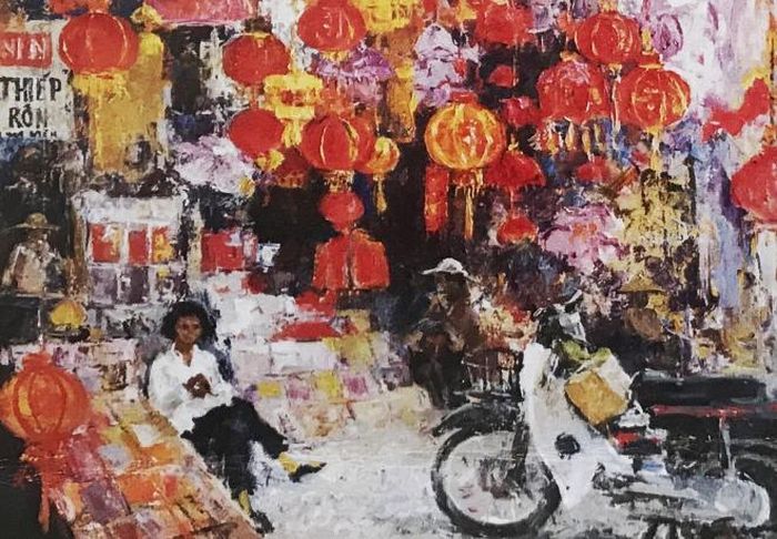 Tranh vẽ Việt Nam của họa sĩ Tumam Zhumabaev