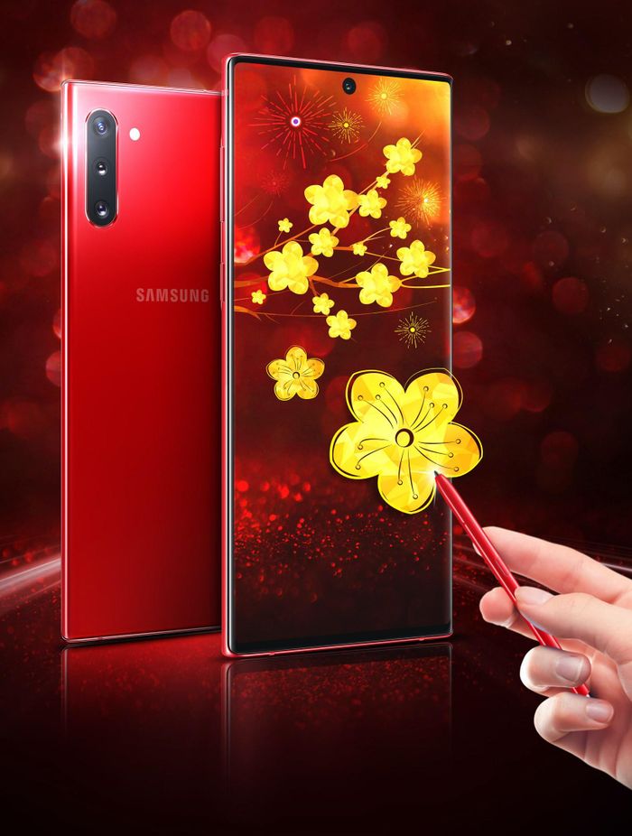 Phiên bản Galaxy Note 10 Đỏ Aura: Màu may mắn và hứng khởi cho năm mới