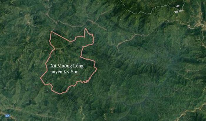 Bản đồ xã Mường Lống (huyện Kỳ Sơn). Ảnh: Google Maps