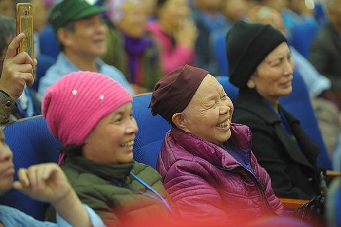 Những nụ cười tươi trên môi bệnh nhân tại bệnh viện.