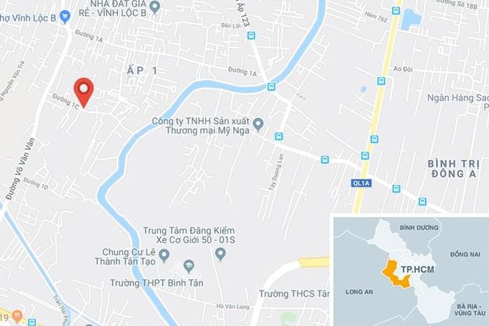 Khu vực xảy ra vụ án mạng. Ảnh: Google Maps.