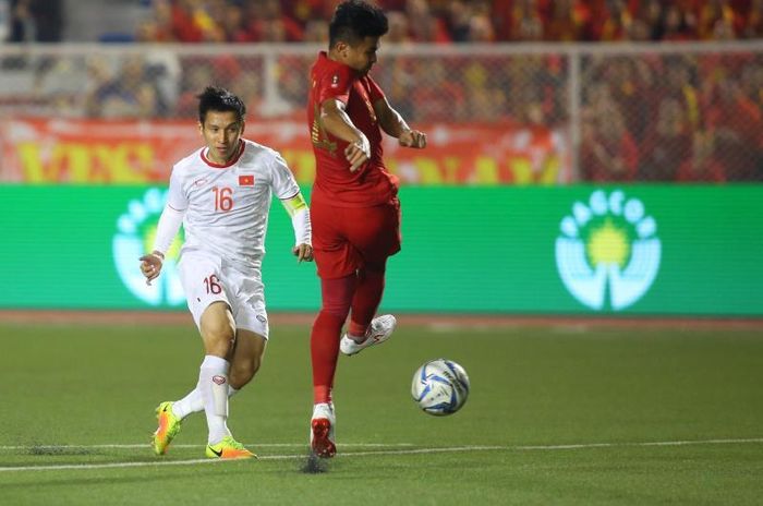  Hùng Dũng ghi một bàn ở trận chung kết SEA Games 30. 