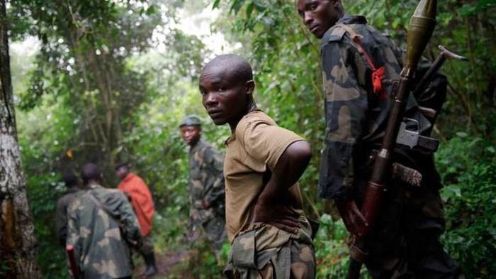 Thành viên phiến quân nổi dậy M23 hoạt động tại Congo. Ảnh: AFP.