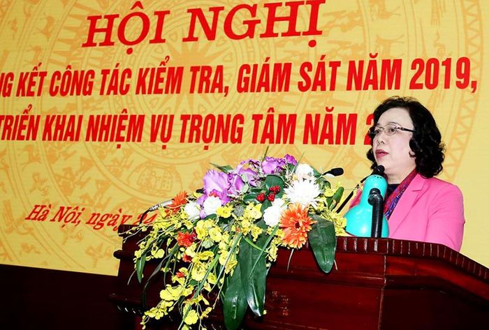 Phó Bí thư Thường trực Thành ủy Ngô Thị Thanh Hằng phát biểu tại hội nghị.
