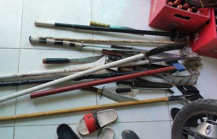 Theo cảnh sát, hành vi của hai nhóm thanh niên có dấu hiệu gây rối trật tự công cộng. Ảnh: Anh Minh.