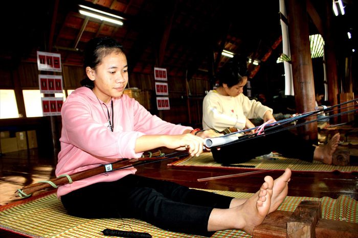 Khu nhà dài dành riêng cho nhóm dệt tại Nhà lưu trú Têrêsa