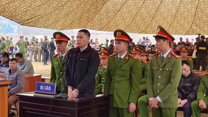 Vì Văn Toán - kẻ chủ mưu tại tòa. 