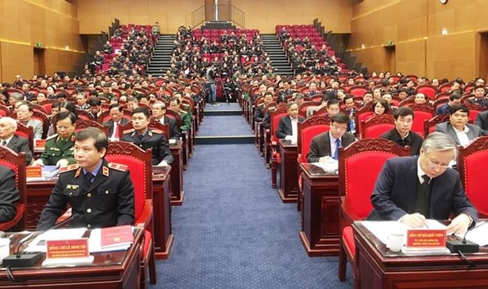 Các đại biểu tham dự Hội nghị tại điểm cầu Hà Nội