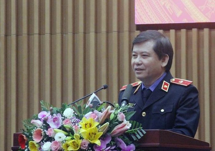 Đồng chí Lê Minh Trí phát biểu kết luận hội nghị.