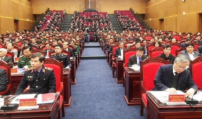 Các đại biểu dự Hội nghị tại điểm cầu Hà Nội