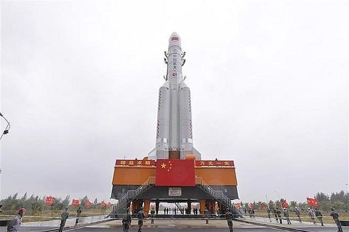 Tên lửa Trường Chinh-5 tại Trung tâm Phóng vệ tinh Văn Xương