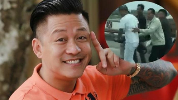 Tuấn Hưng cứu người bị tai nạn giao thông.