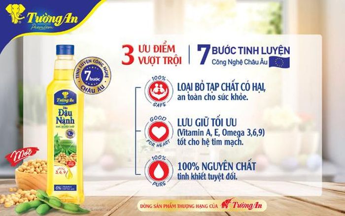  3 ưu điểm vượt trội đến từ 7 bước tinh luyện công nghệ Châu Âu.