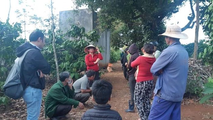 Hiện trường phát hiện sự việc.