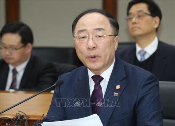 Bộ trưởng Tài chính Hàn Quốc Hong Nam-ki. Ảnh: Yonhap/TTXVN
