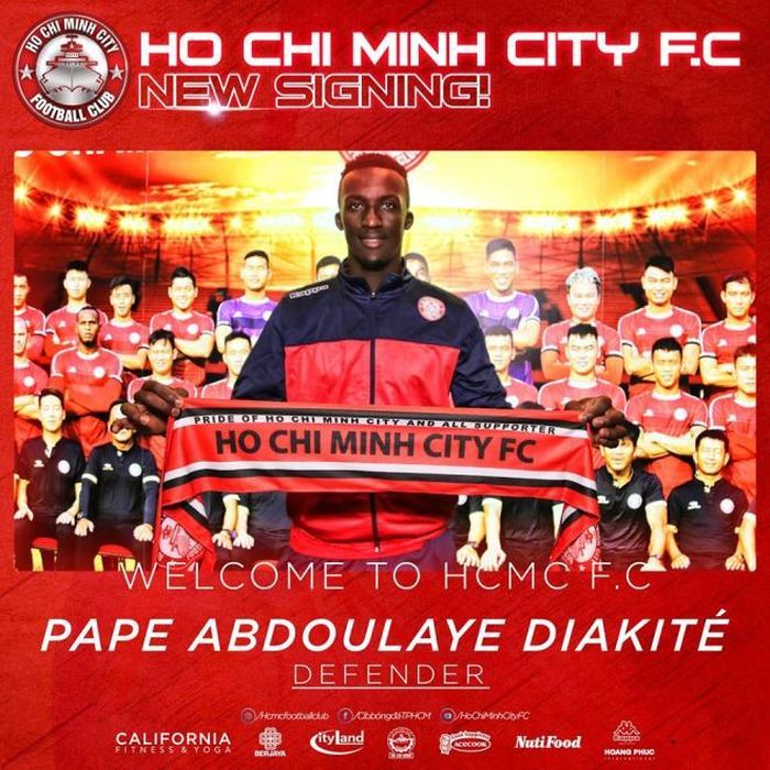 Diakite gia nhập CLB TP.HCM.