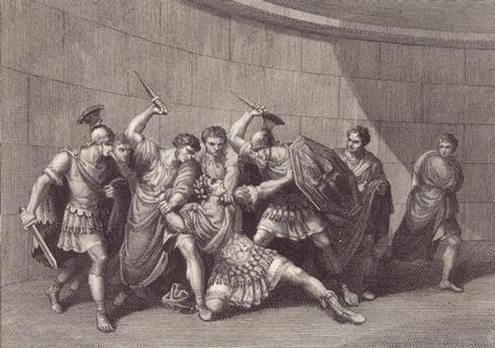 Vào ngày 24/1/41, một nhóm lính canh đã tấn công ám sát Caligula. Theo đó, Caligula bị đâm hơn 30 nhát dẫn đến tử vong.