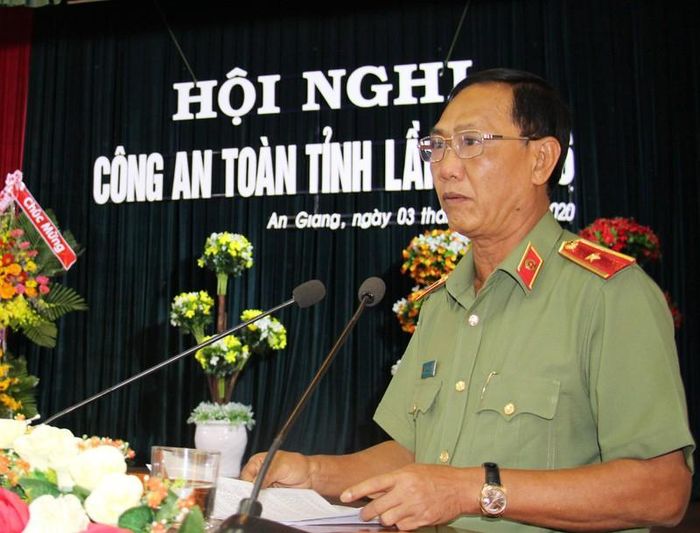 Thiếu tướng Bùi Bé Tư, Giám đốc Công an tỉnh An Giang. Ảnh: CTV