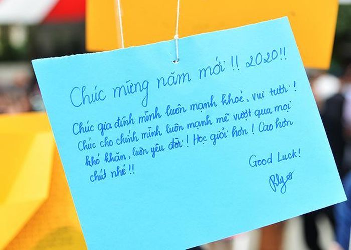 Những điều ước, mục tiêu trong năm mới được gửi gắm tại chương trình.
