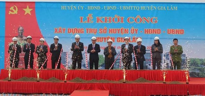 Khởi công xây dựng trụ sở làm việc của Huyện ủy - HĐND - UBND huyện Gia Lâm