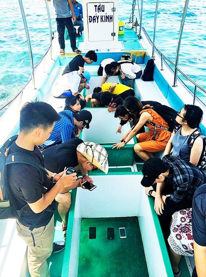  Sinh viên ngành Thủy sản Trường Đại học Nha Trang tham quan thực địa. 