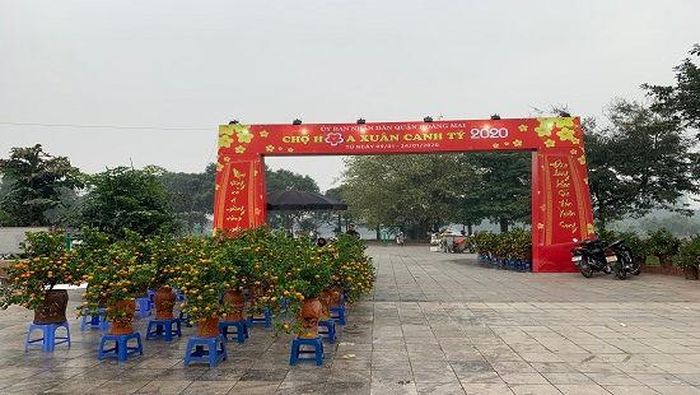 Cổng chợ hoa Xuân Canh Tý