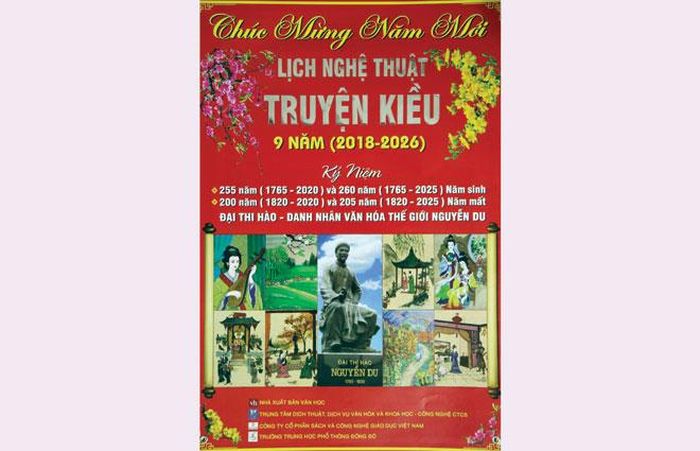 Bìa cuốn lịch Kiều.