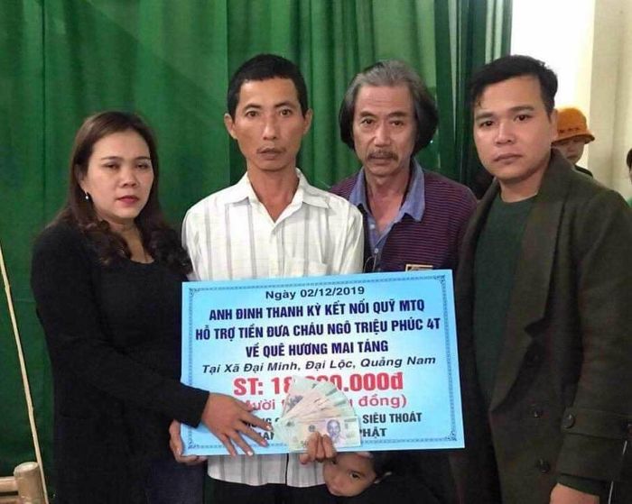 Anh Đinh Thanh Kỳ kết nối Mạnh Thường Quân giúp đỡ cho những hoàn cảnh khó khăn.