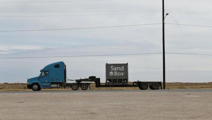 Xe chở cát tại bang Texas, Hoa Kỳ