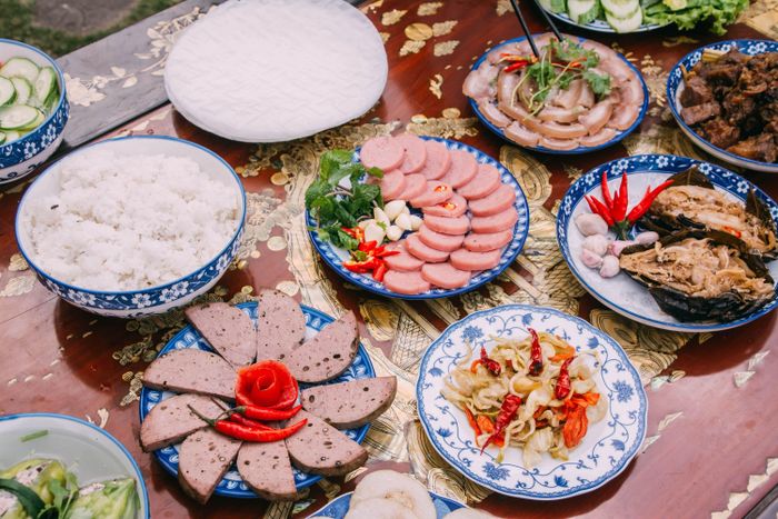 Mâm cỗ ngày Xuân ở miền Trung 