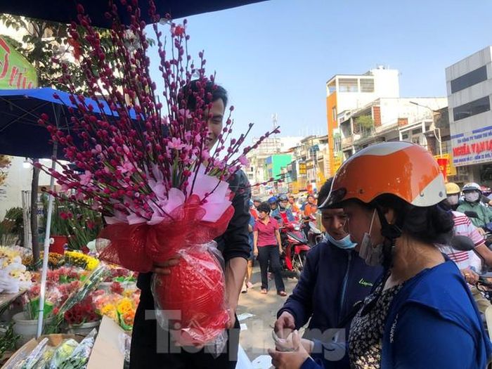 Một chậu tầm xuân nhỏ này giá 500.000 đồng, khách mua không đắn đo, trả giá.