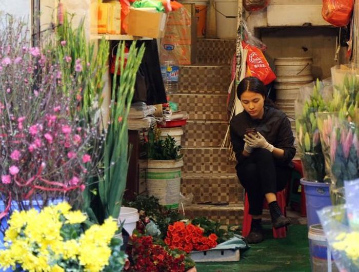  Hàng hoa ngày cận Tết 