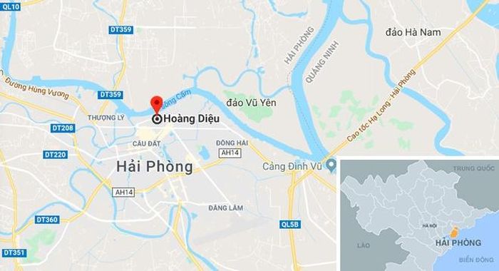  Phố Hoàng Diệu, nơi xảy ra tai nạn. Ảnh: Google Maps. 