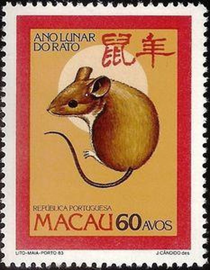 Tem chuột phát hành tại Macau khi vẫn còn là thuộc địa của Bồ Đào Nha