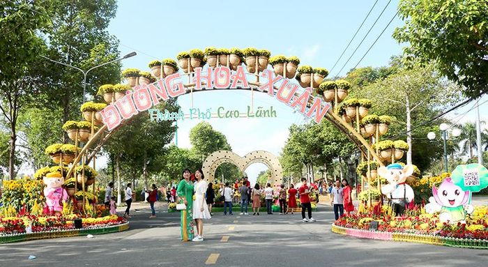 Đường hoa sẽ phục vụ người dân đến hết ngày 29/1/2020 (nhằm mùng 5 Tết)