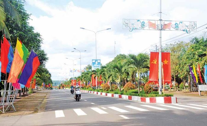 Một góc thị trấn Chư Prông.