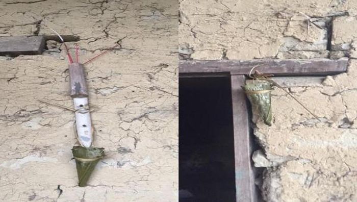  Bánh Cốc Mò có hình chóp nhọn được người Tày treo ở khắp nhà dịp Tết.