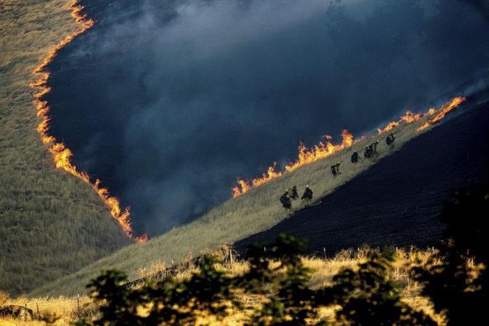 Một đám cháy tự nhiên ở California, Mỹ, ngày 3/8/2019. (Ảnh: AP)