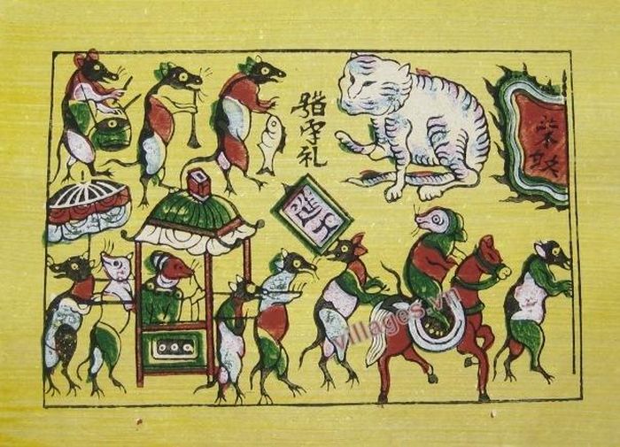 Và bức “Vinh quy” như một biến thể từ “Đám cưới chuột”