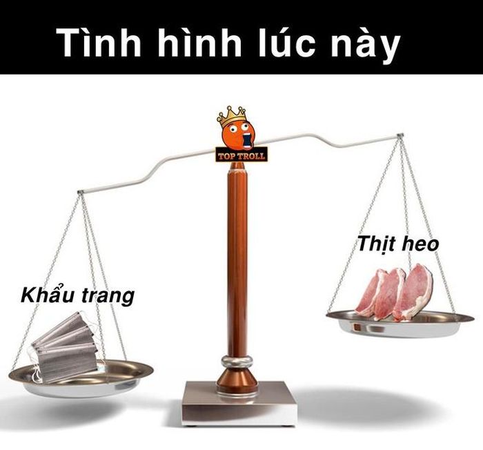 Tại nhiều hiệu thuốc, loại khẩu trang sản xuất trong nước có giá 100.000-120.00 đồng/hộp, trong khi hàng ngoại nhập có giá cao hơn 2-3 lần. Trên mạng xã hội, nhiều người bán hàng online rao nhiều loại khẩu trang có xuất xứ từ Nhật Bản, Hàn Quốc, Đài Loan (Trung Quốc) với mức giá hàng chục nghìn đồng 1 cái. Không ít dân mạng nhận xét lúc này, khẩu trang còn đắt hơn cả thịt lợn. Ảnh: Top troll.