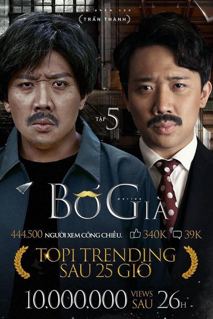 Thành tích tập cuối web drama Bố già đạt được.