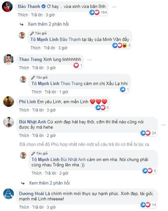 Nhiều sao Việt và khán giả gửi lời động viên đến Lynk Lee.