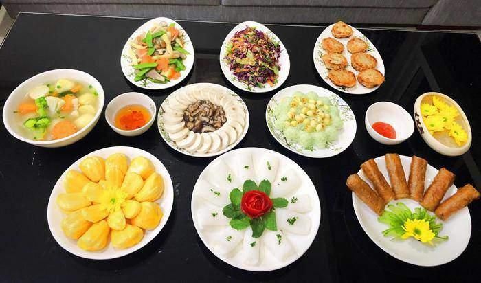 Gợi ý mâm cỗ chay
