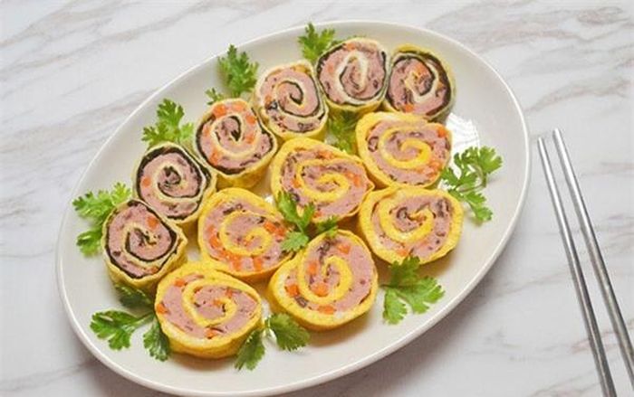 Trứng hấp vân cực đẹp mắt